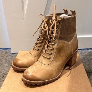 Matisse Tan Lace Up Boots